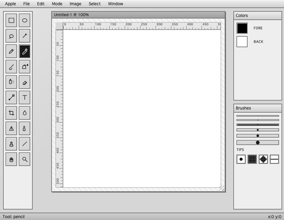 Photoshop 1.0 Web screenshot